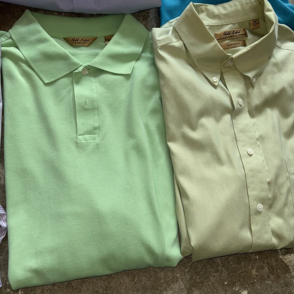 Men’s 6 Shirt York & Roundtree Gold Label Bundle Polo/Oxford 2XL - Picture 3 of 7